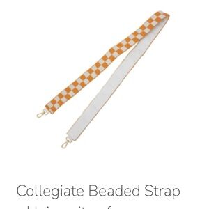 Orange and White Checkered Strap